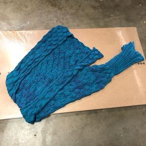 mermaid tail crotchet blanket